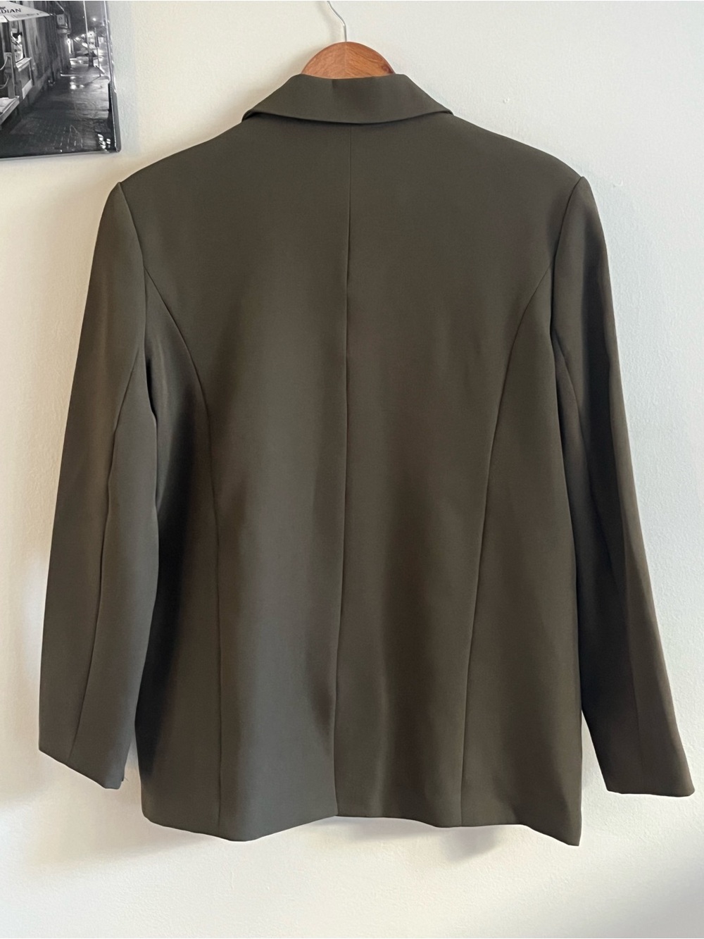 4th & Reckless oversized blazer in khaki Green- Size Small will fit M to L - Picture 12 of 13